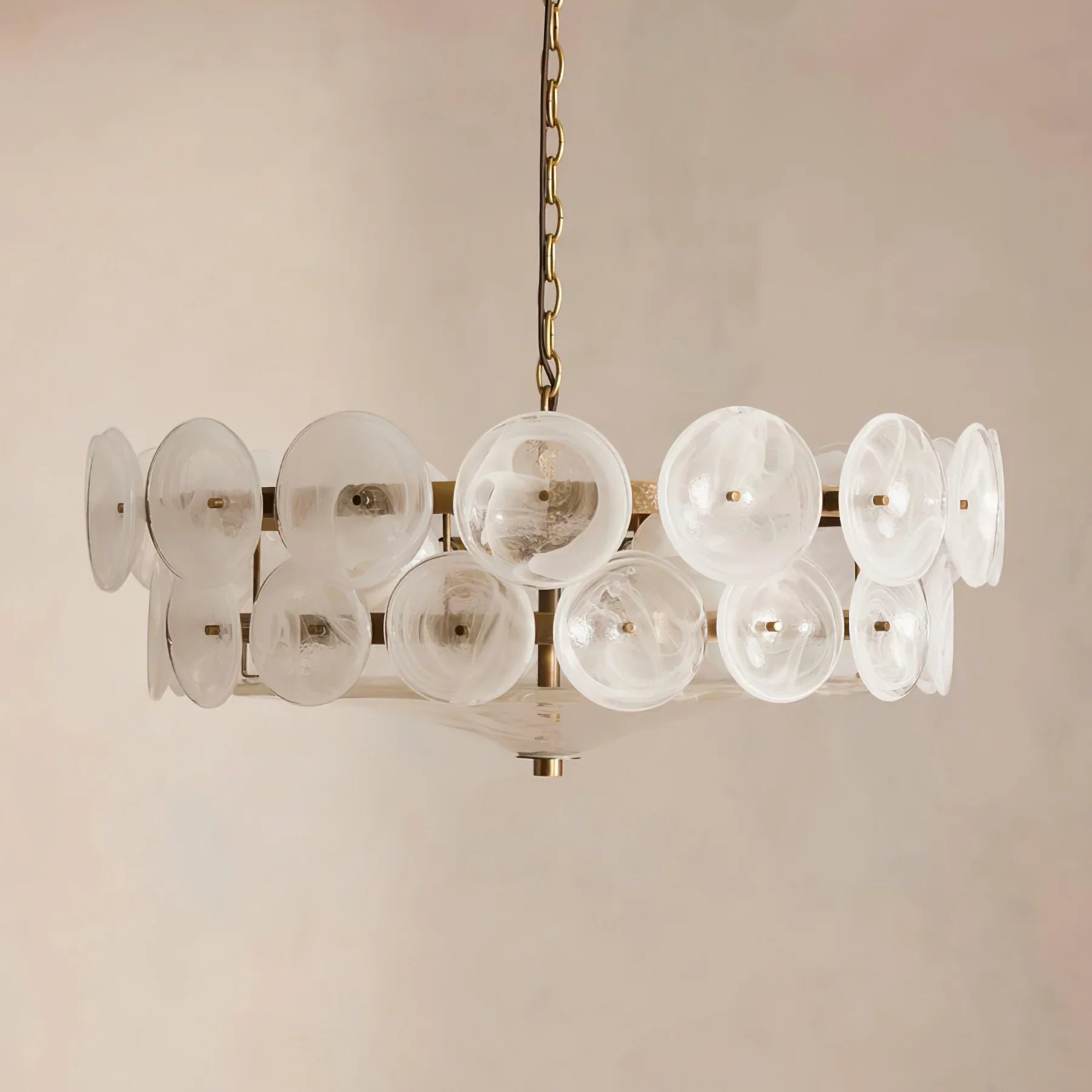 LED Chandelier Light Fixture - Modern Crystal Design for Living Room & Dining Room Decor