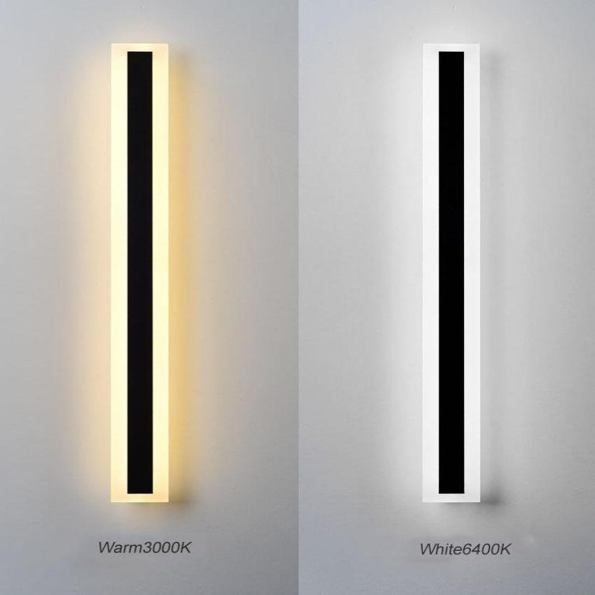 Linear Minimalist Wall Lamp for Modern Outdoors - Vertical Exterior Sconces & Lighting