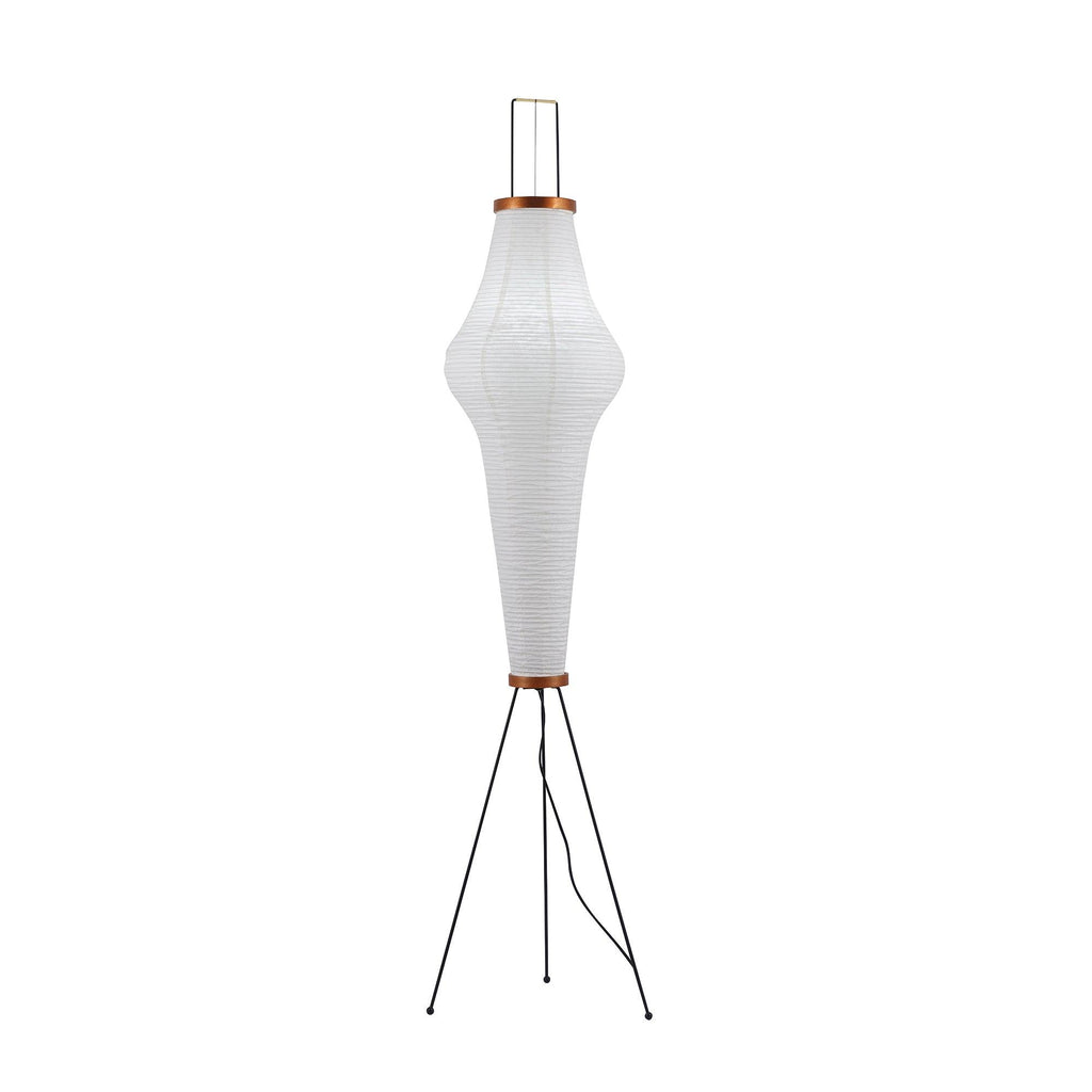 Rice Paper Floor Lamp with Wooden Base - Soft Ambient Lighting for Living Room & Bedroom Decor