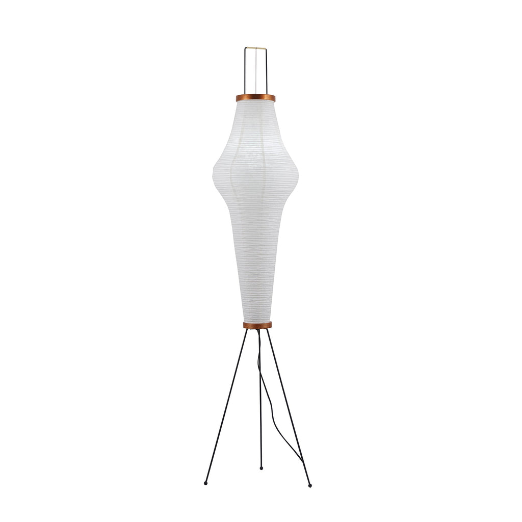 Rice Paper Floor Lamp with Wooden Base - Soft Ambient Lighting for Living Room & Bedroom Decor