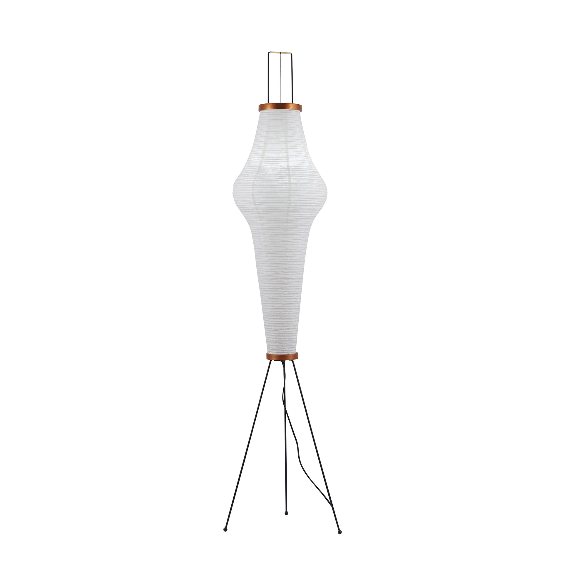 Rice Paper Floor Lamp with Wooden Base - Soft Ambient Lighting for Living Room & Bedroom Decor