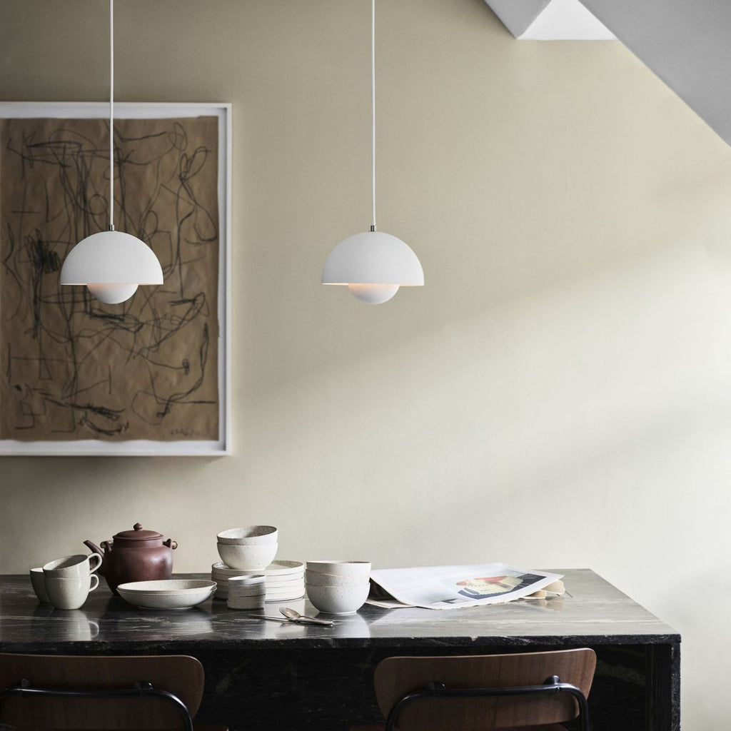LED Pendant Light Fixture - Flowerpot Design - Modern Hanging Lamp for Dining Room & Kitchen
