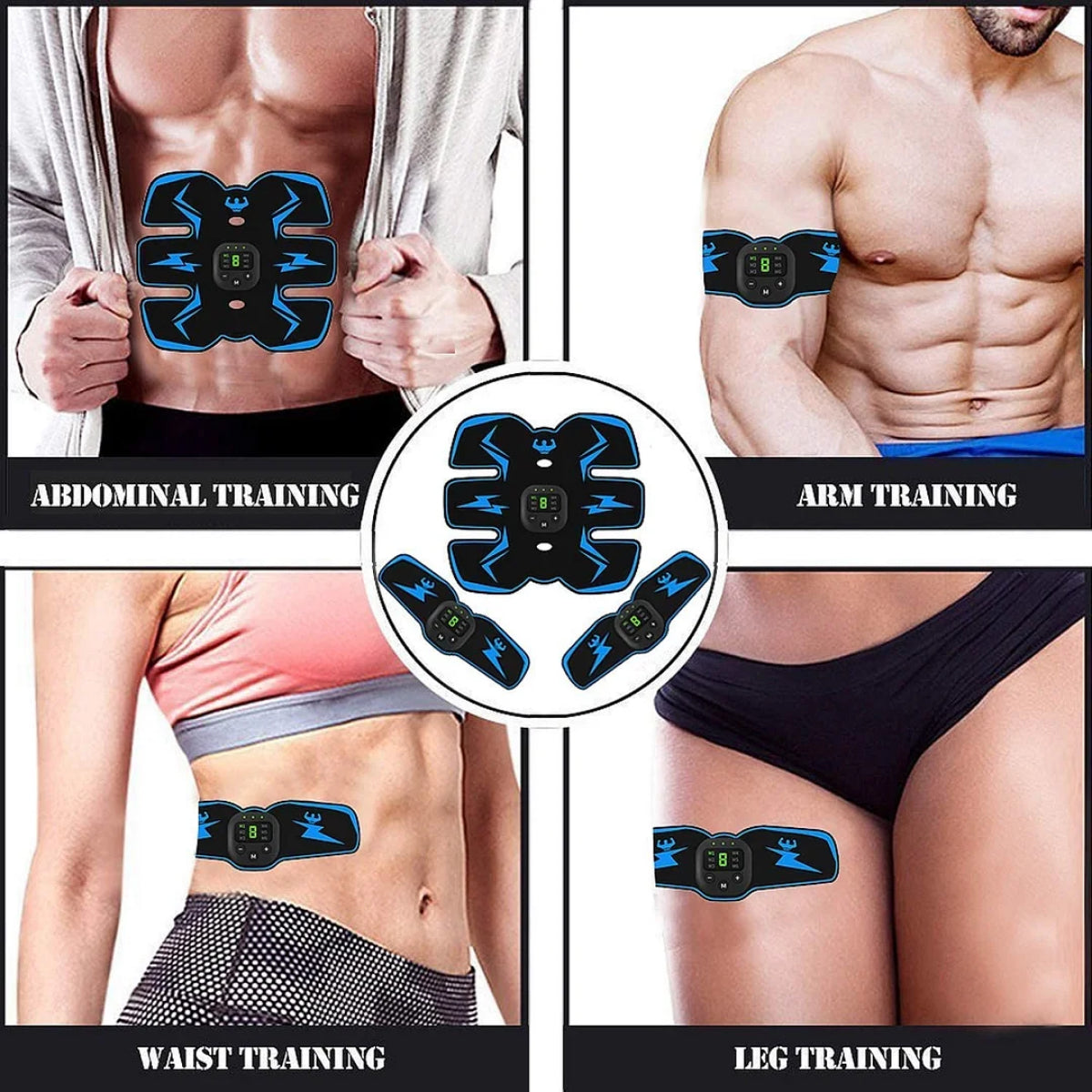 Abs Stimulator | EMS Muscle Toner for Core Strength & Abdominal Training - Portable, Effective Fitness Gear