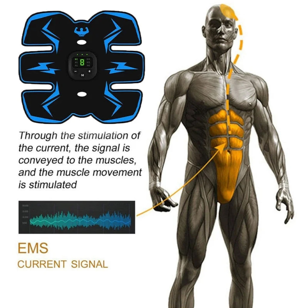 Abs Stimulator | EMS Muscle Toner for Core Strength & Abdominal Training - Portable, Effective Fitness Gear