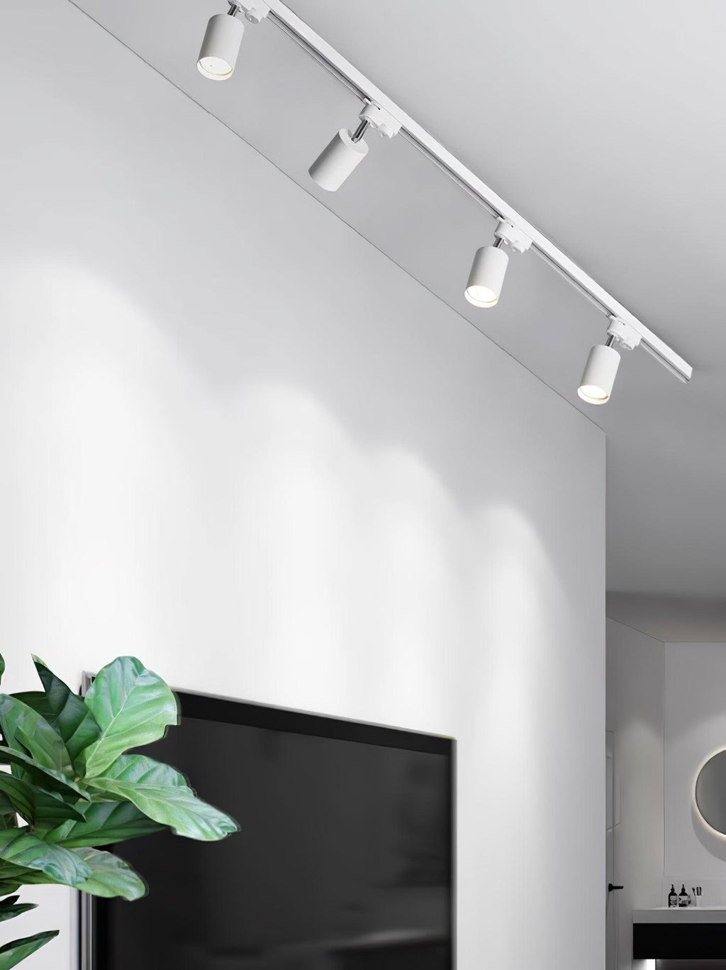 Adjustable Spotlight Track Ceiling Light | 325-Degree Rotatable, LED & Ideal for Art, Kitchen, or Office Task Lighting