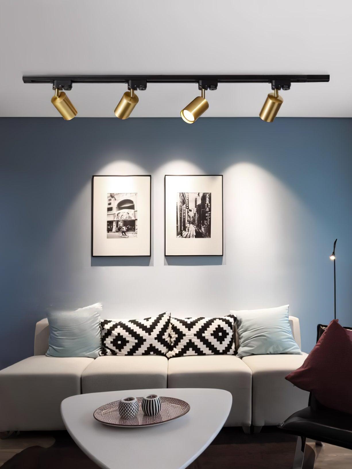 Adjustable Spotlight Track Ceiling Light | 325-Degree Rotatable, LED & Ideal for Art, Kitchen, or Office Task Lighting
