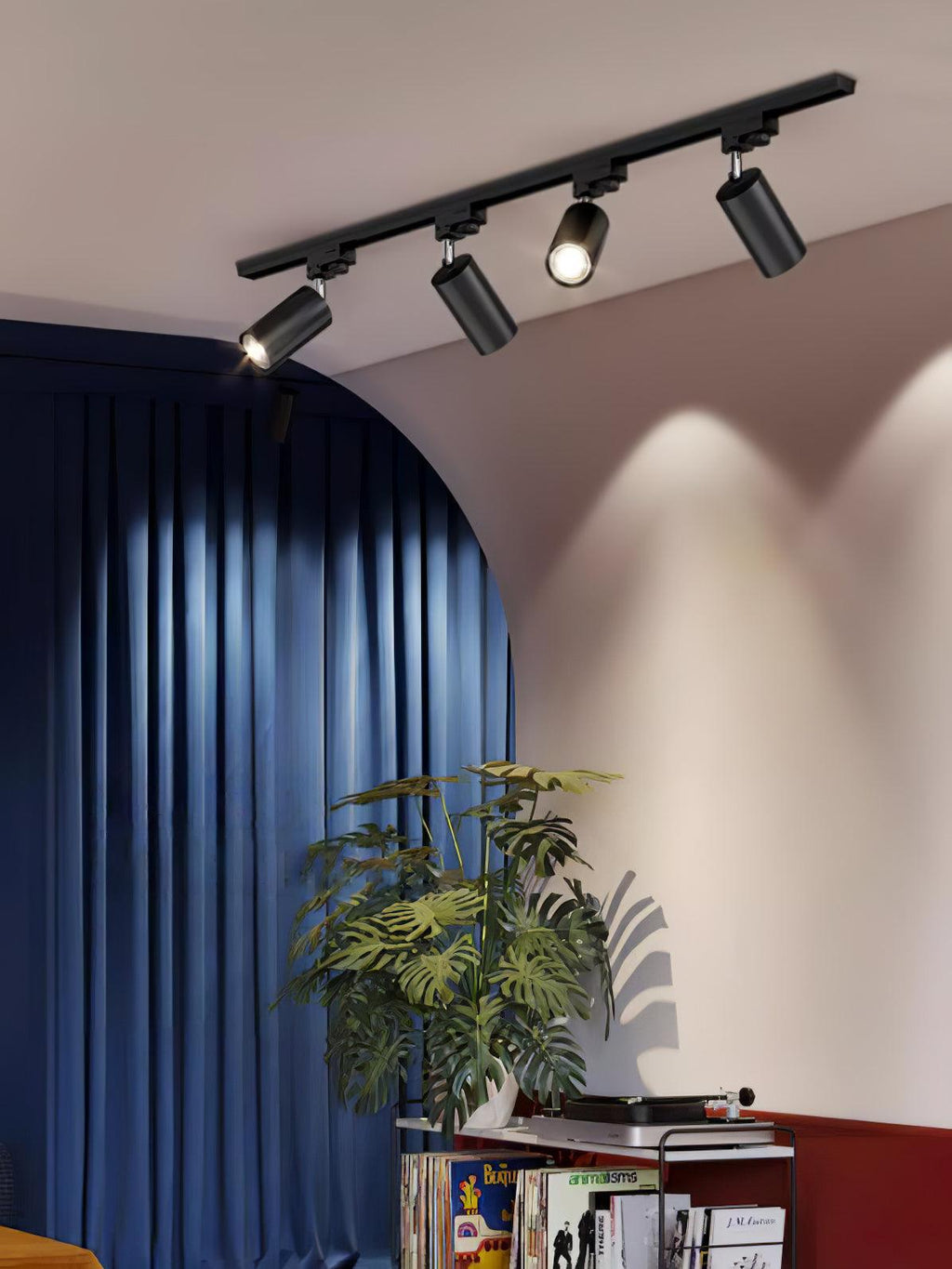 Adjustable Spotlight Track Ceiling Light | 325-Degree Rotatable, LED & Ideal for Art, Kitchen, or Office Task Lighting