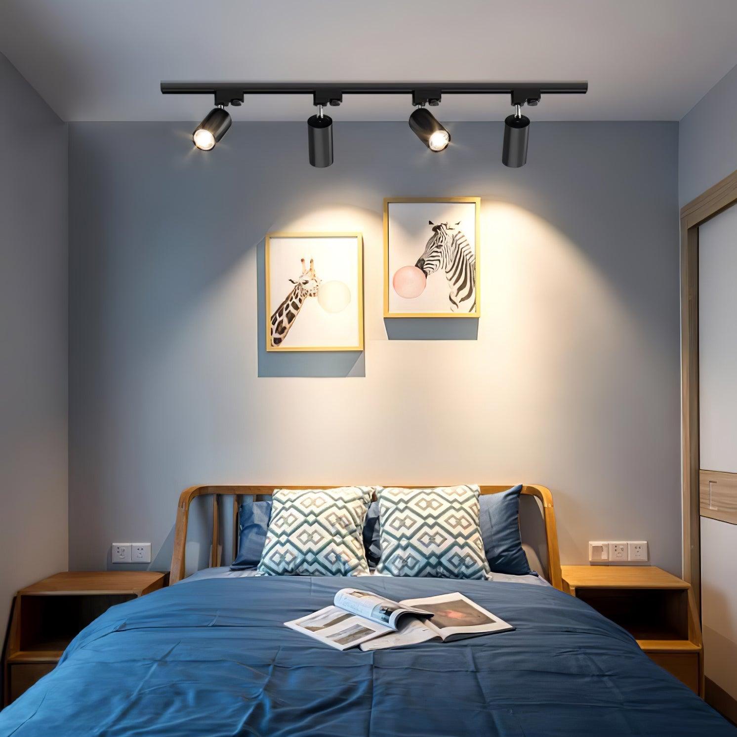 Adjustable Spotlight Track Ceiling Light | 325-Degree Rotatable, LED & Ideal for Art, Kitchen, or Office Task Lighting