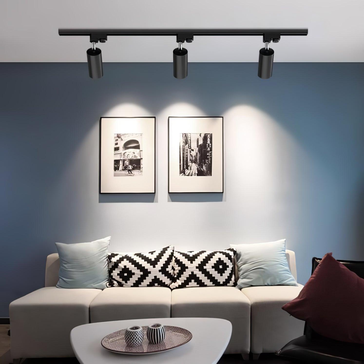 Adjustable Spotlight Track Ceiling Light | 325-Degree Rotatable, LED & Ideal for Art, Kitchen, or Office Task Lighting