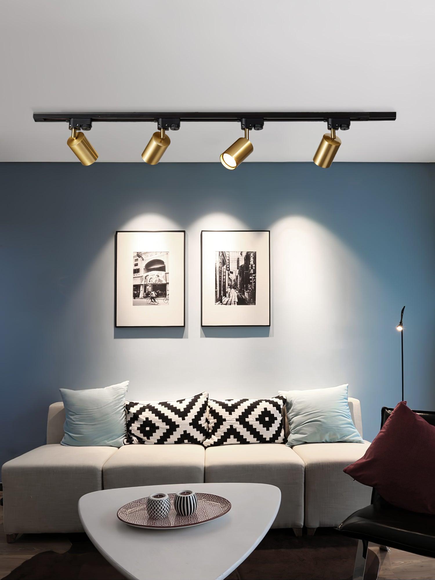 Adjustable Spotlight Track Ceiling Light | 325-Degree Rotatable, LED & Ideal for Art, Kitchen, or Office Task Lighting