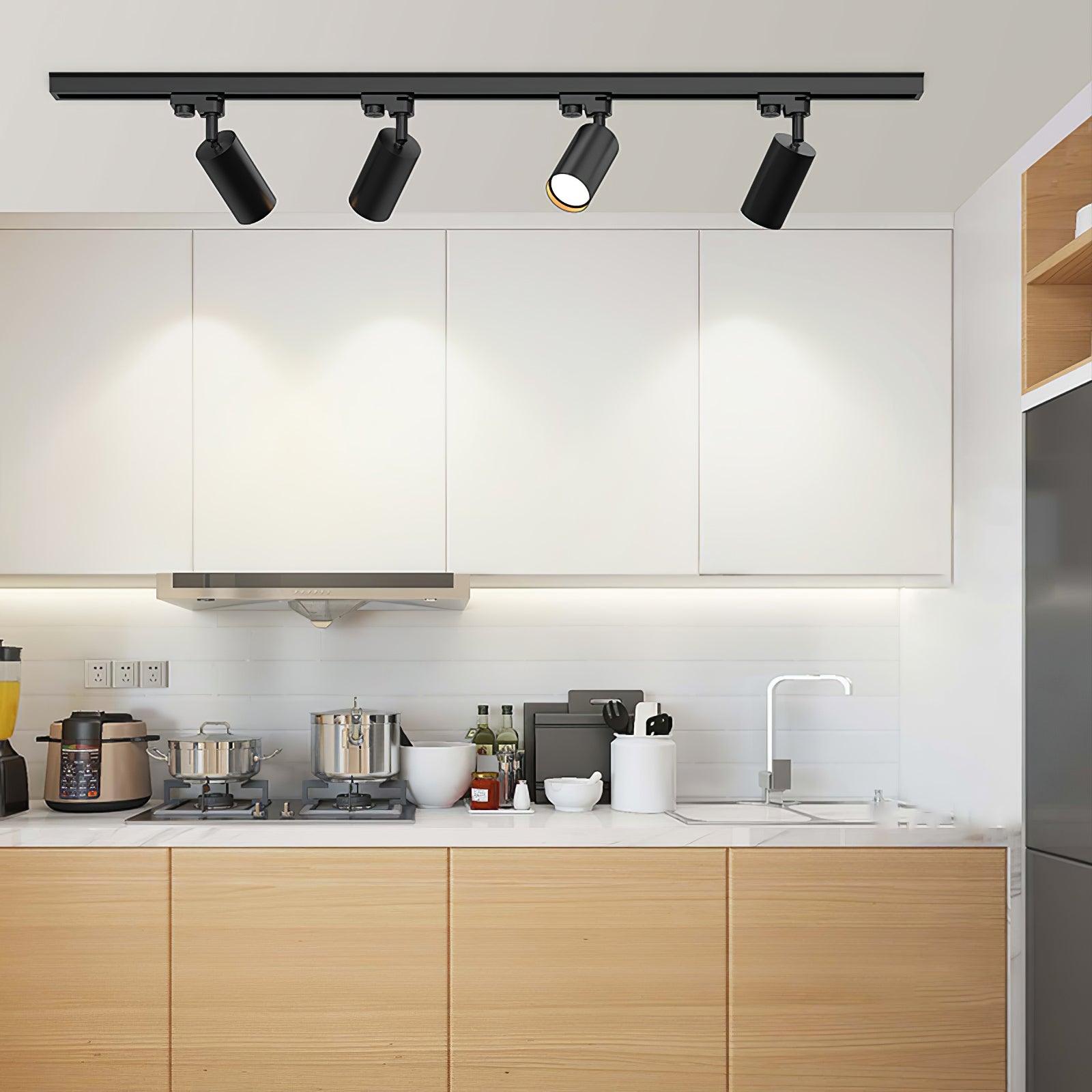 Adjustable Spotlight Track Ceiling Light | 325-Degree Rotatable, LED & Ideal for Art, Kitchen, or Office Task Lighting