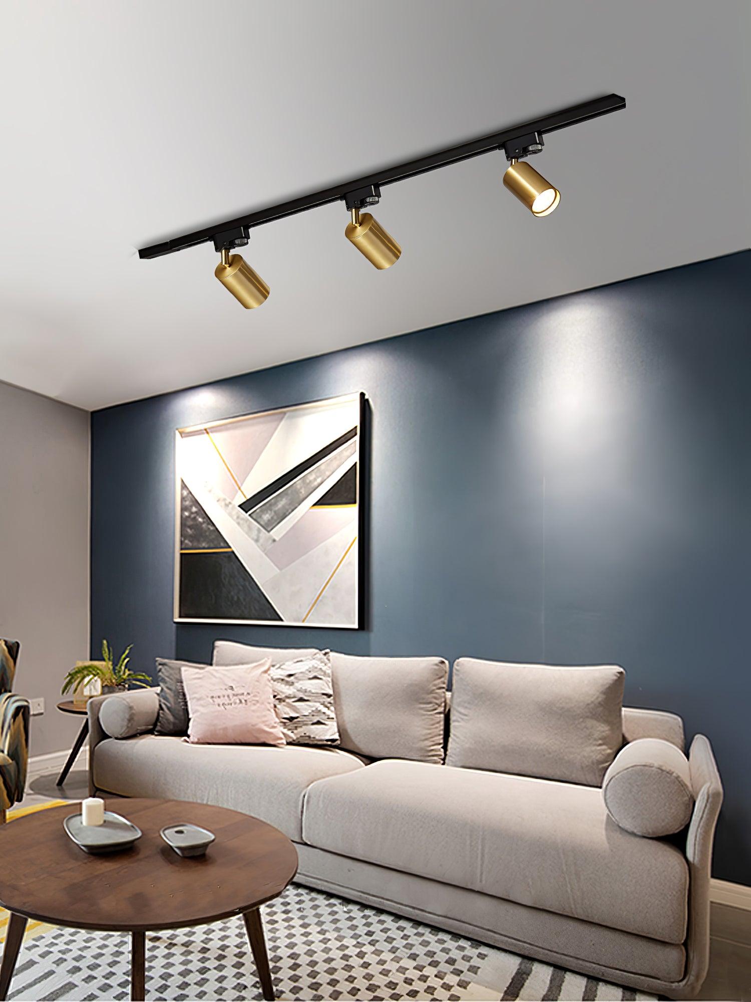 Adjustable Spotlight Track Ceiling Light | 325-Degree Rotatable, LED & Ideal for Art, Kitchen, or Office Task Lighting