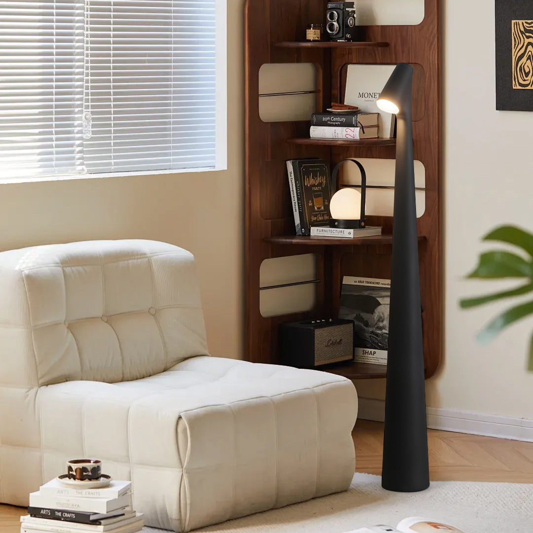 LED Floor Lamp with Adjustable Height and Warm White Light for Living Room & Bedroom Decor