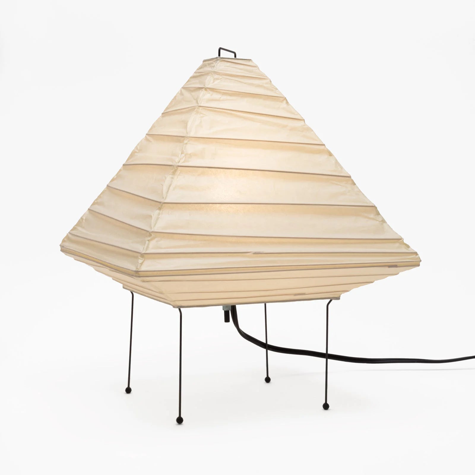 Akari 5X Table Lamp | Handmade Rice Paper & Steel Wire Design for Home Office or Zen-Inspired Living Room