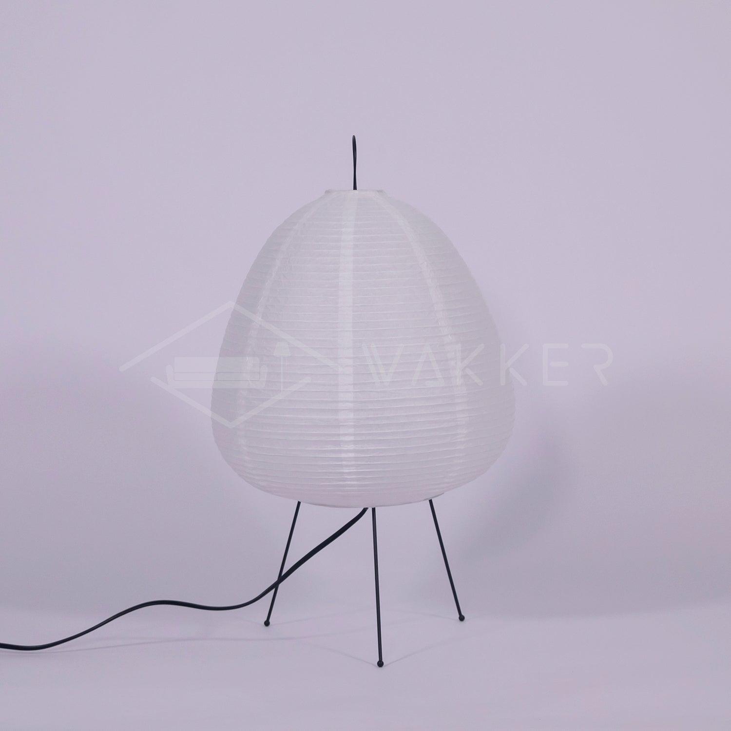Japanese Paper Table Lamp - Minimalist Design for Living Room & Bedroom Lighting