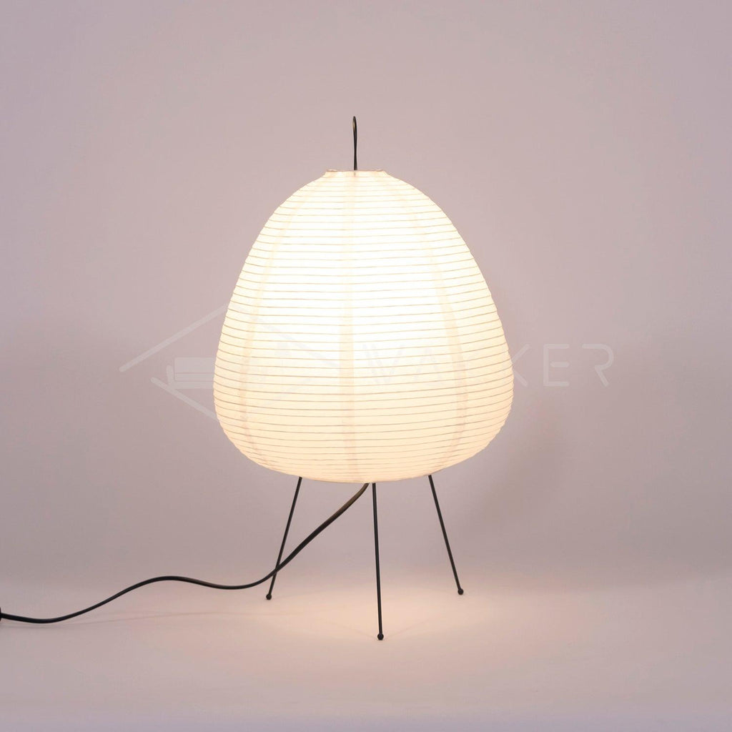 Japanese Paper Table Lamp - Minimalist Design for Living Room & Bedroom Lighting