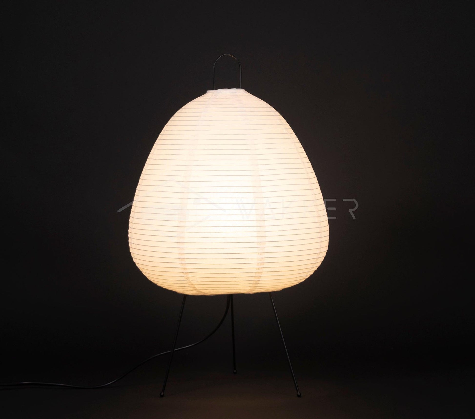 Japanese Paper Table Lamp - Minimalist Design for Living Room & Bedroom Lighting