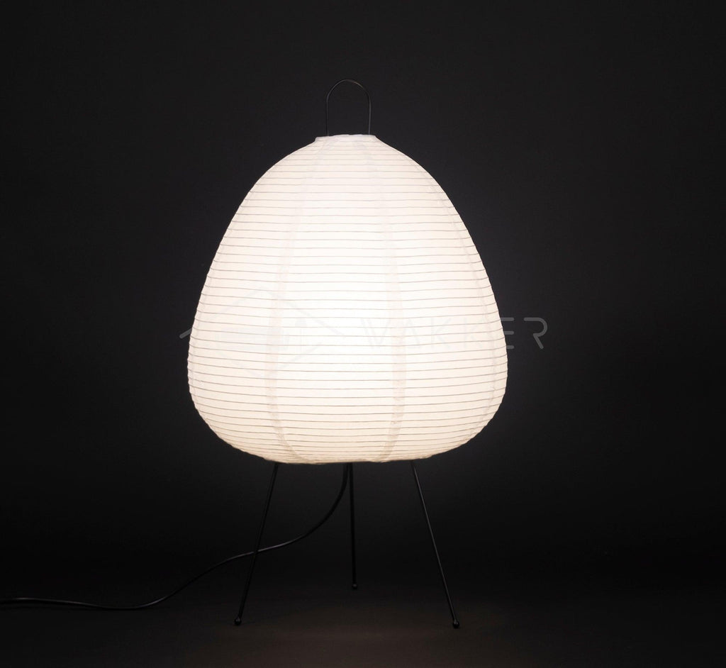 Japanese Paper Table Lamp - Minimalist Design for Living Room & Bedroom Lighting