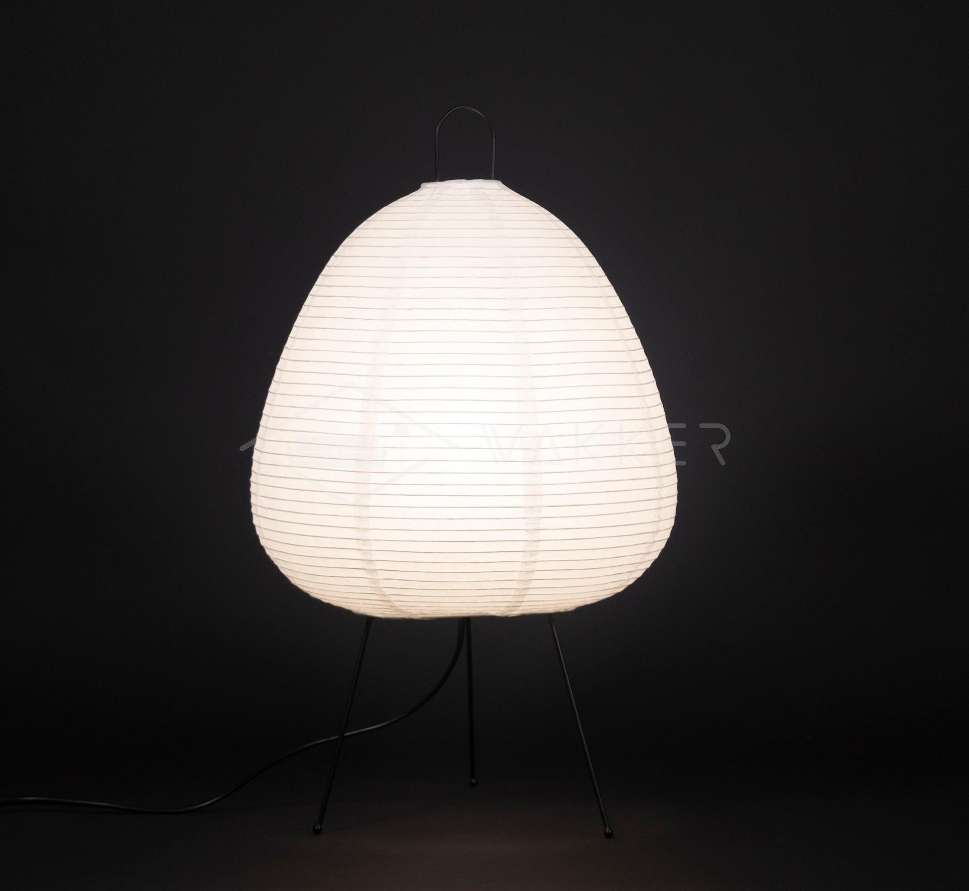 Japanese Paper Table Lamp - Minimalist Design for Living Room & Bedroom Lighting