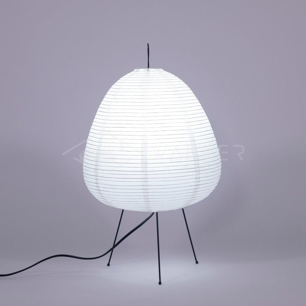 Japanese Paper Table Lamp - Minimalist Design for Living Room & Bedroom Lighting