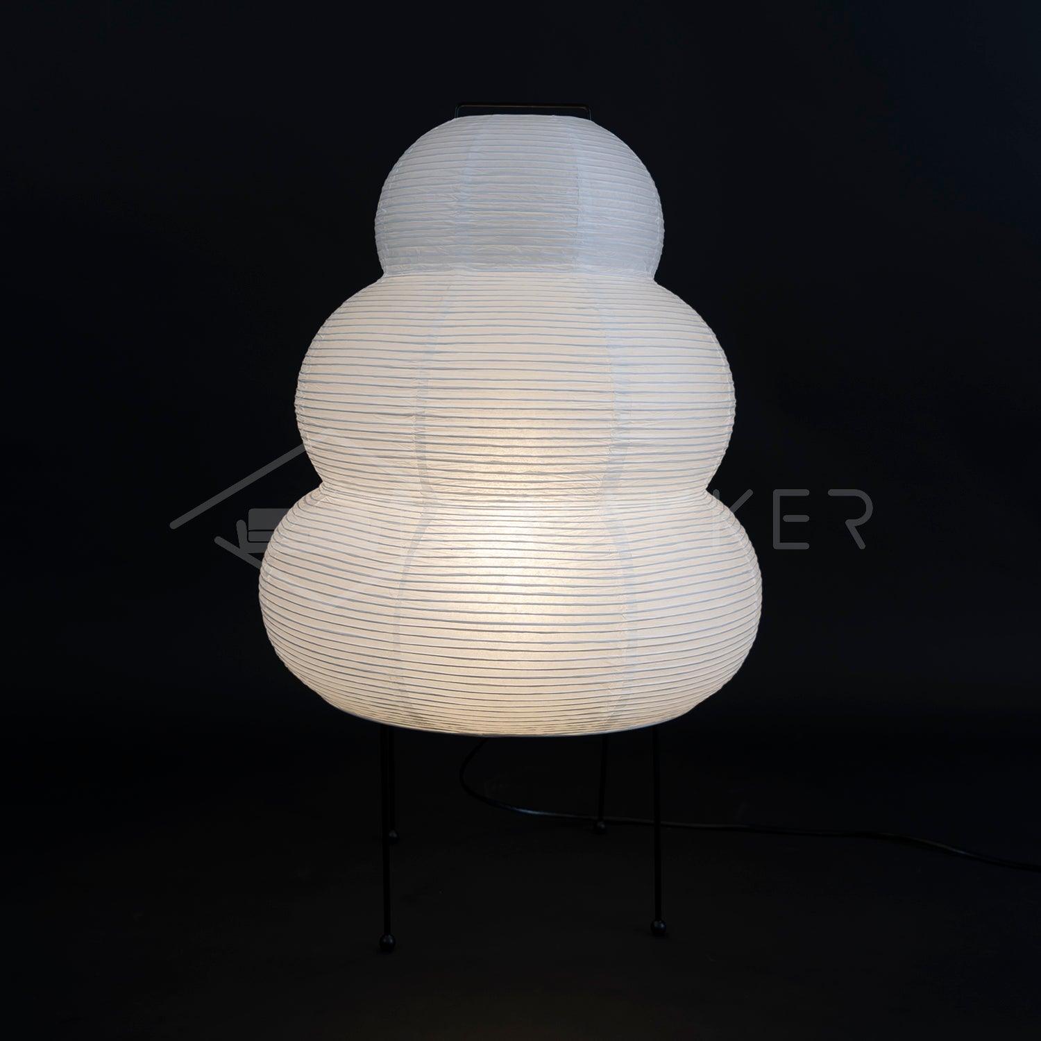 Japanese Paper Table Lamp - Minimalist Design for Living Room & Bedroom Lighting