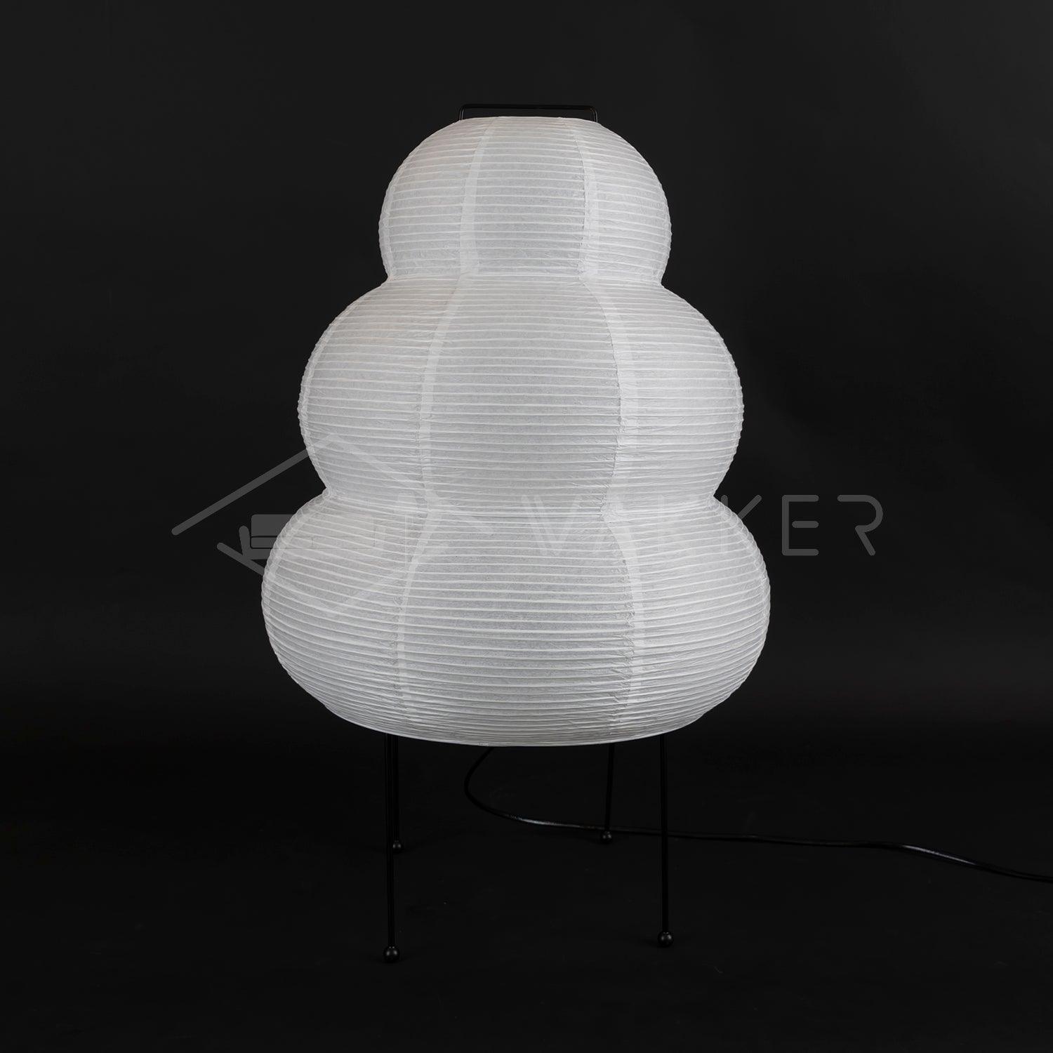 Japanese Paper Table Lamp - Minimalist Design for Living Room & Bedroom Lighting