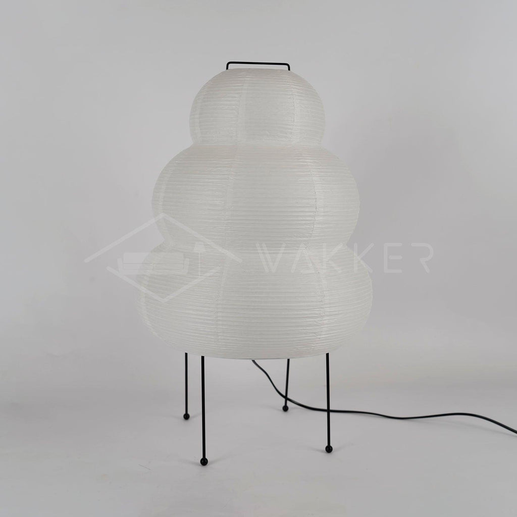 Japanese Paper Table Lamp - Minimalist Design for Living Room & Bedroom Lighting