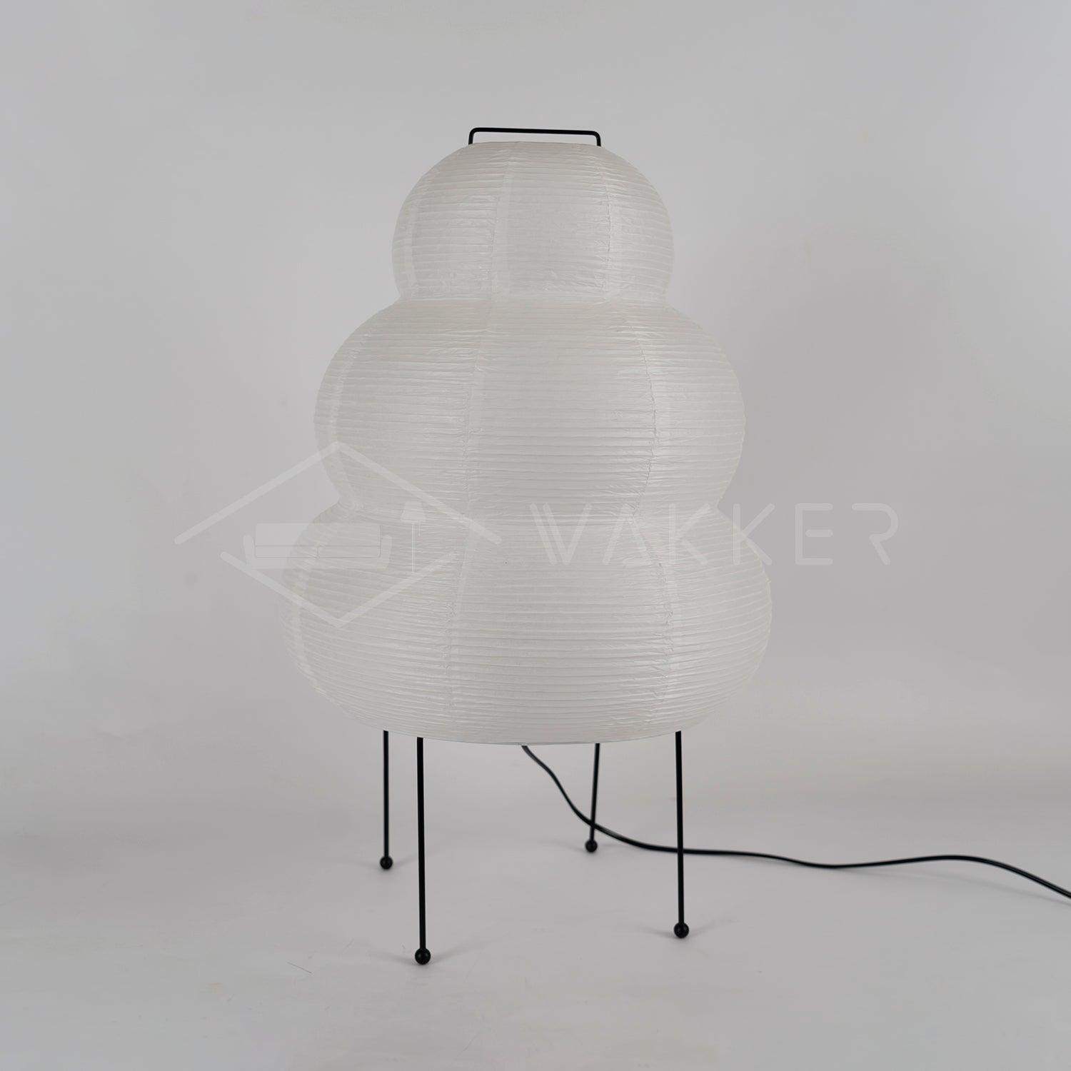 Japanese Paper Table Lamp - Minimalist Design for Living Room & Bedroom Lighting