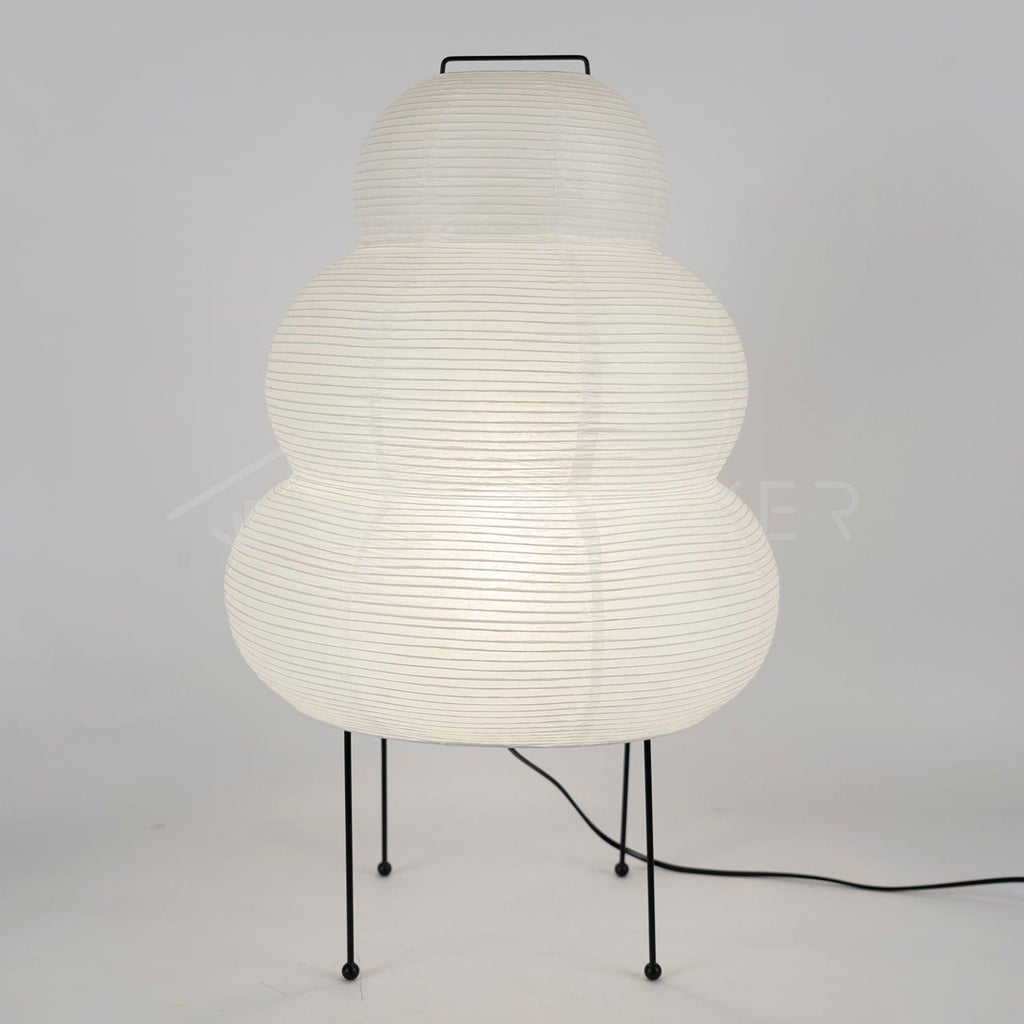 Japanese Paper Table Lamp - Minimalist Design for Living Room & Bedroom Lighting