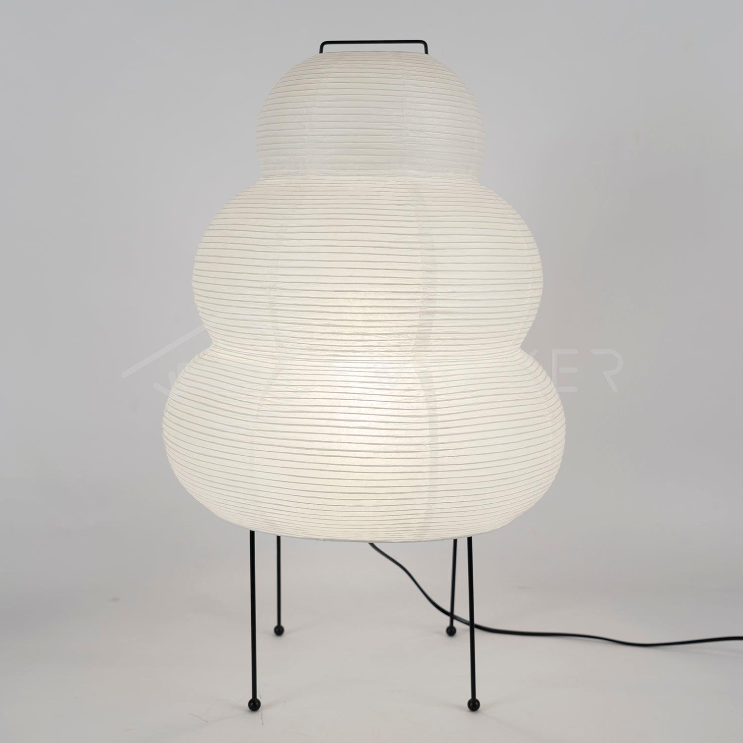 Japanese Paper Table Lamp - Minimalist Design for Living Room & Bedroom Lighting