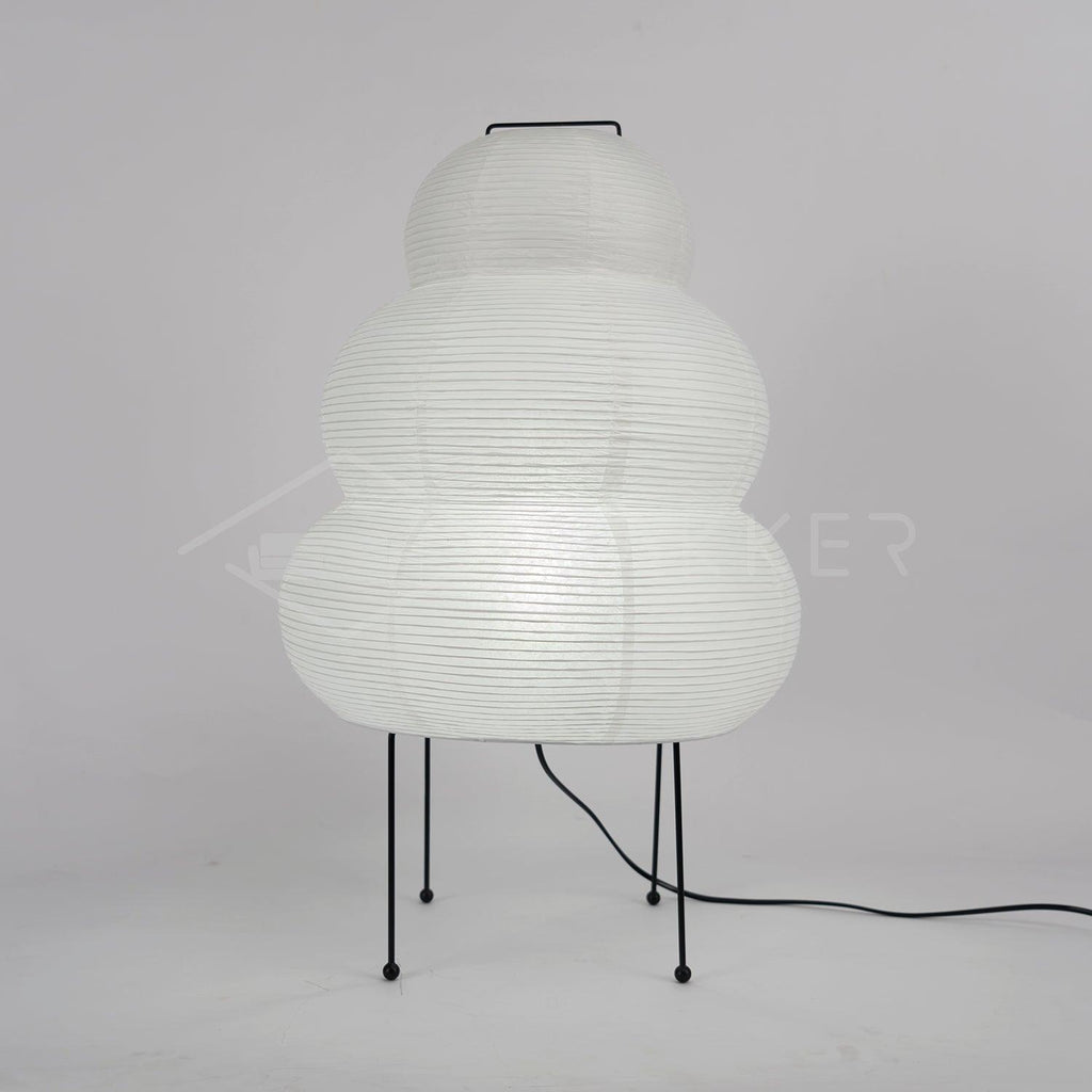 Japanese Paper Table Lamp - Minimalist Design for Living Room & Bedroom Lighting