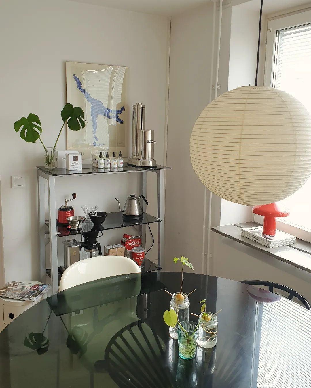 LED Pendant Lamp - Akari A Series - Modern Hanging Light Fixture for Dining Room & Living Room