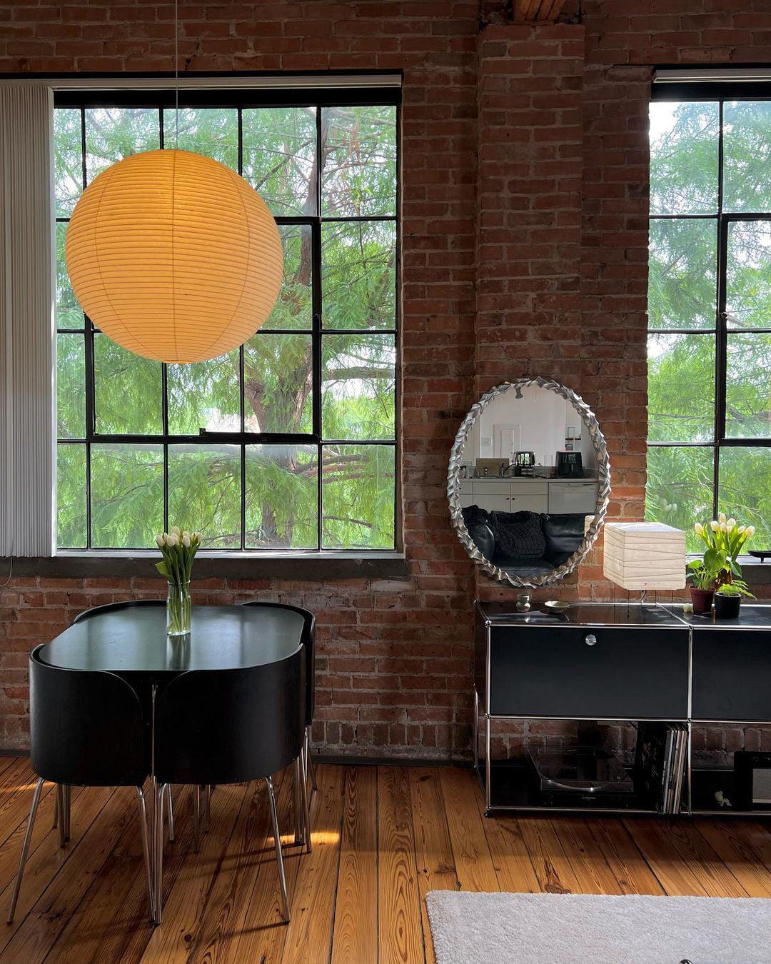 LED Pendant Lamp - Akari A Series - Modern Hanging Light Fixture for Dining Room & Living Room