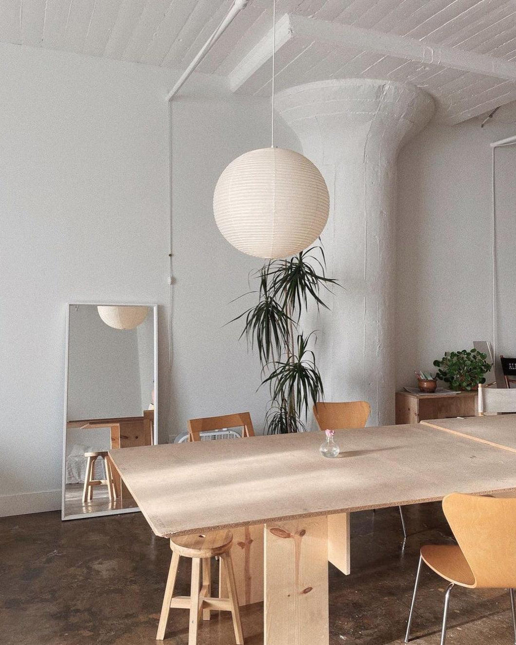 LED Pendant Lamp - Akari A Series - Modern Hanging Light Fixture for Dining Room & Living Room