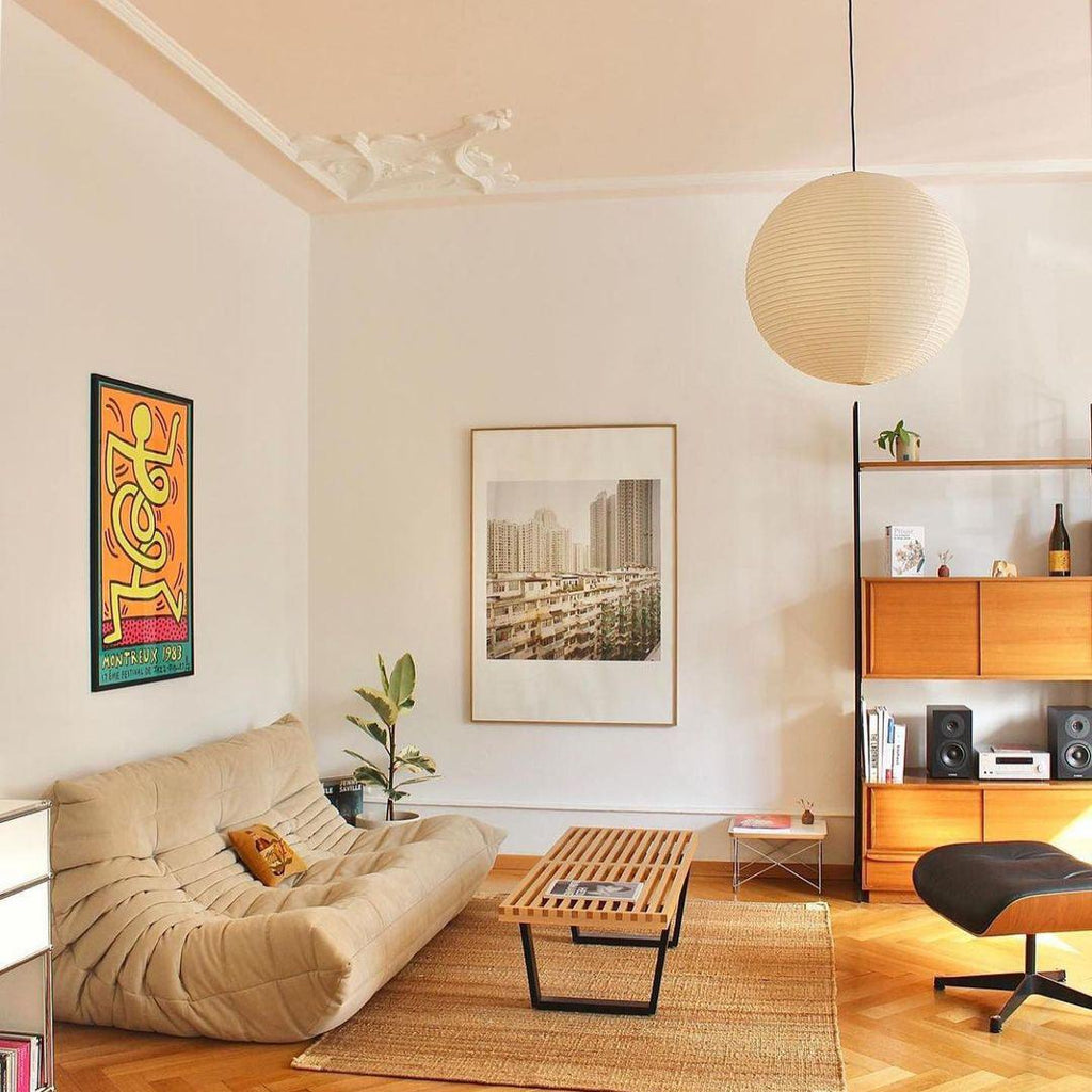 LED Pendant Lamp - Akari A Series - Modern Hanging Light Fixture for Dining Room & Living Room