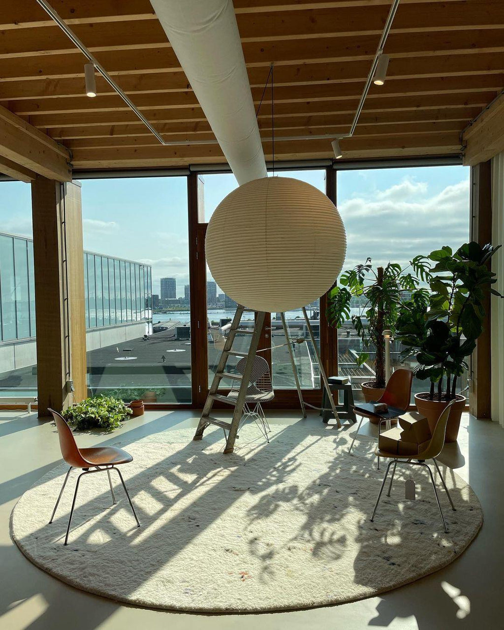 LED Pendant Lamp - Akari A Series - Modern Hanging Light Fixture for Dining Room & Living Room