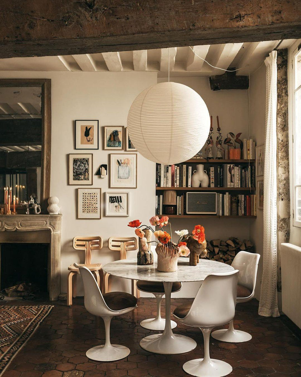 LED Pendant Lamp - Akari A Series - Modern Hanging Light Fixture for Dining Room & Living Room