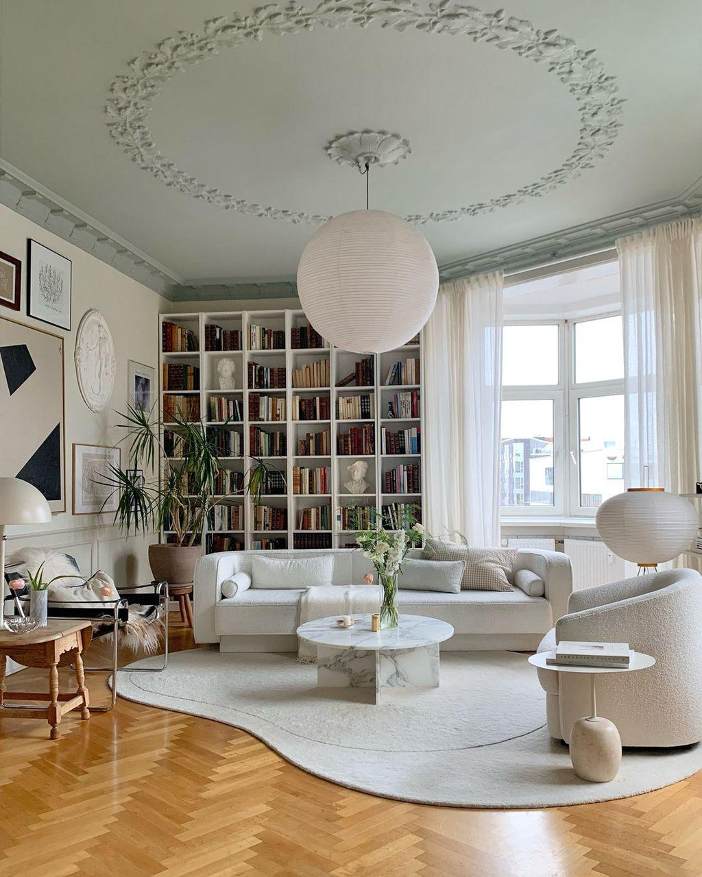 LED Pendant Lamp - Akari A Series - Modern Hanging Light Fixture for Dining Room & Living Room