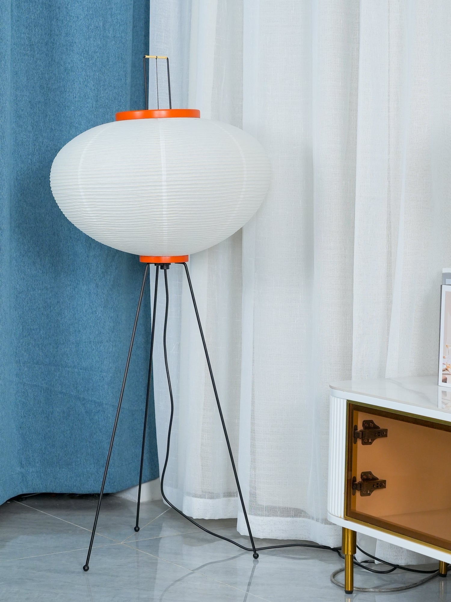 LED Floor Lamp - Modern Adjustable Design with Warm White Light for Living Room & Bedroom Use