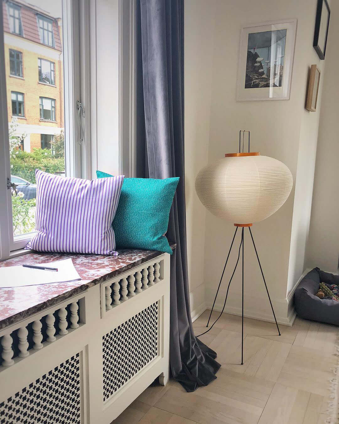 LED Floor Lamp - Modern Adjustable Design with Warm White Light for Living Room & Bedroom Use