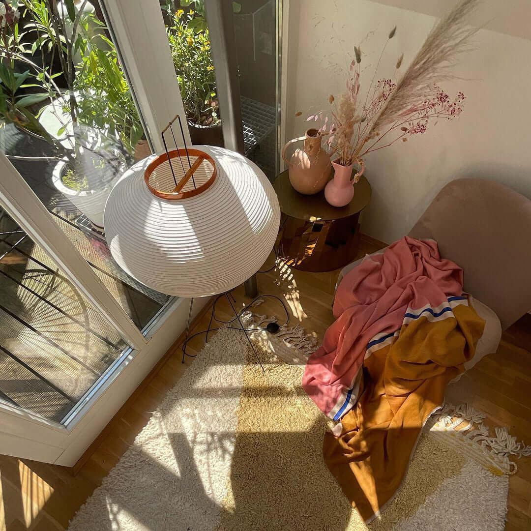 LED Floor Lamp - Modern Adjustable Design with Warm White Light for Living Room & Bedroom Use