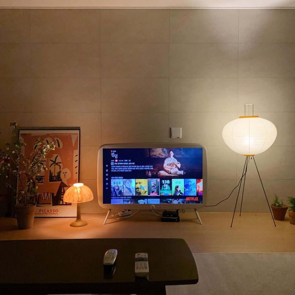 LED Floor Lamp - Modern Adjustable Design with Warm White Light for Living Room & Bedroom Use