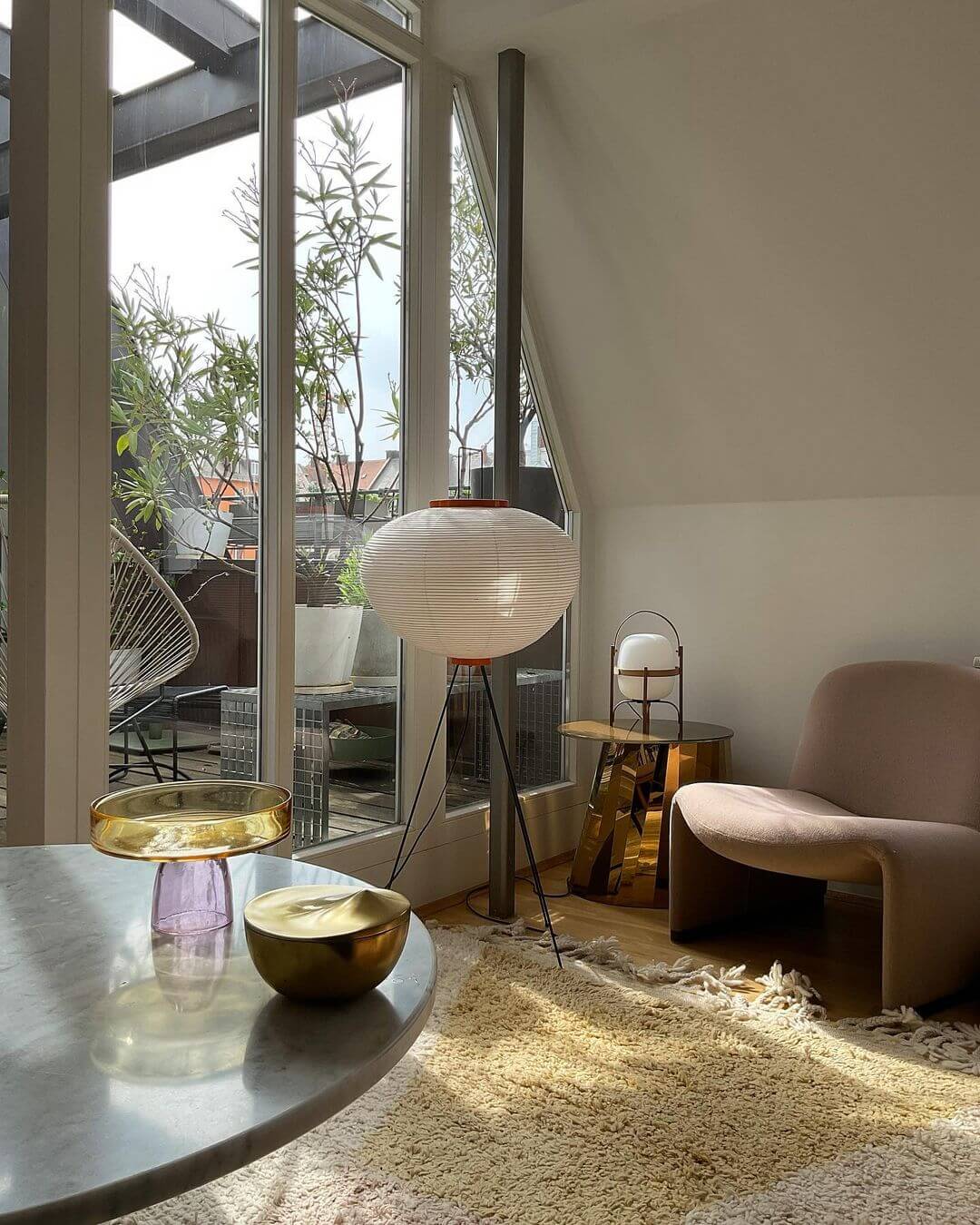 Rice Paper Floor Lamp | Mulberry Paper Shade, Metal Base & Ideal for Indoor Lighting