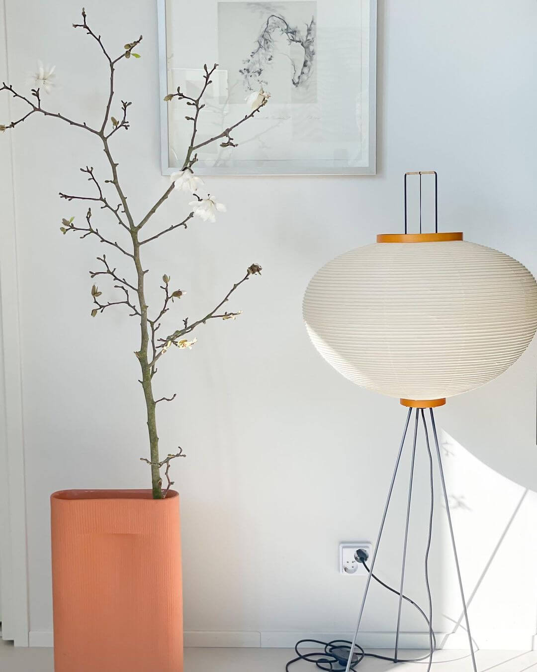 LED Floor Lamp - Modern Adjustable Design with Warm White Light for Living Room & Bedroom Use