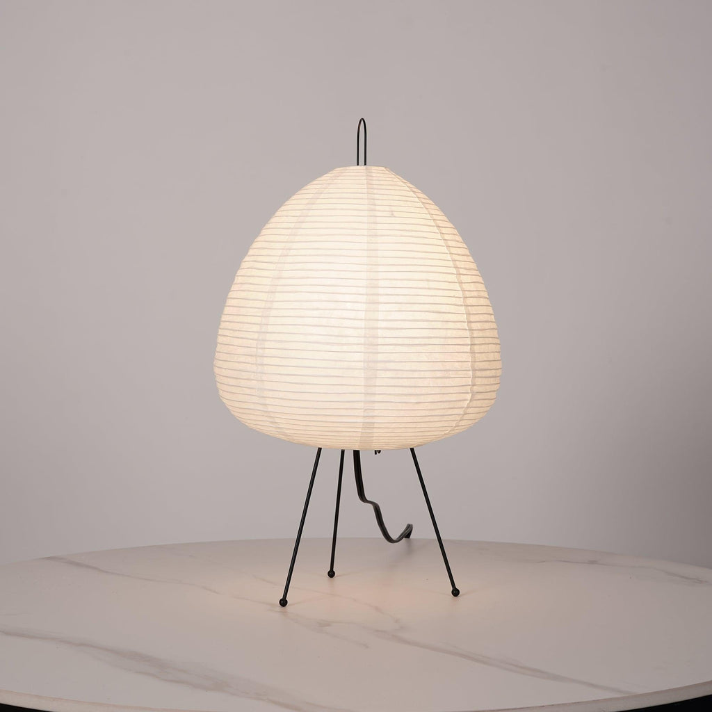 Japanese Paper Table Lamp - Minimalist Design for Living Room & Bedroom Lighting