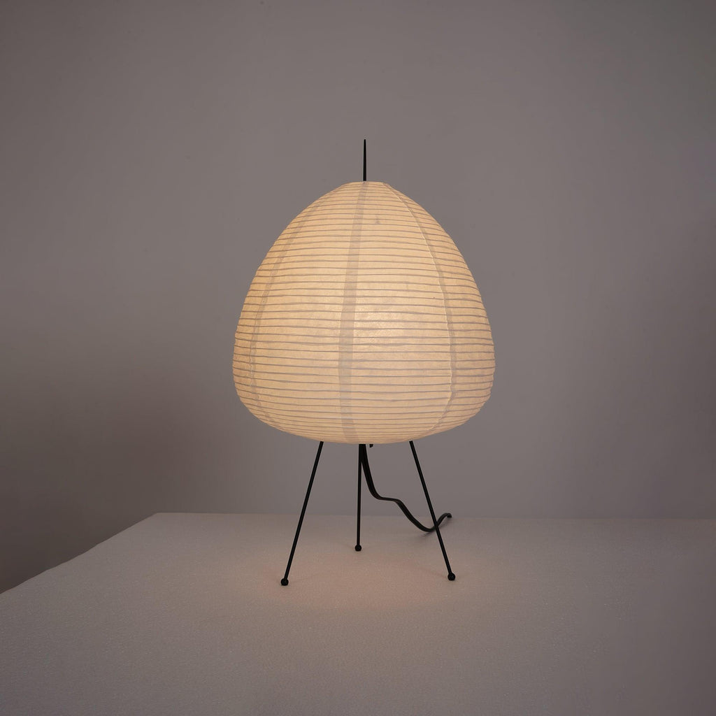 Japanese Paper Table Lamp - Minimalist Design for Living Room & Bedroom Lighting