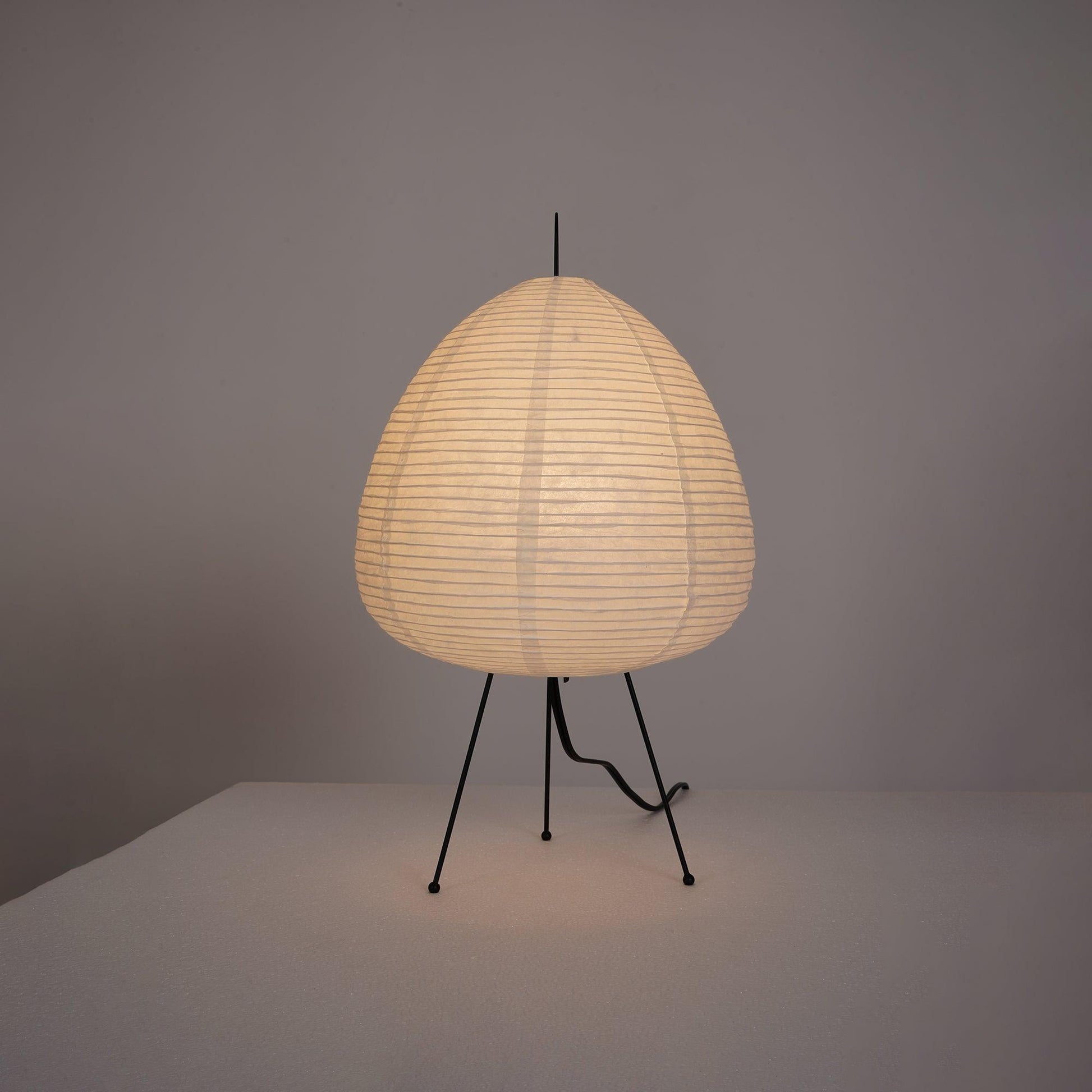 Japanese Paper Table Lamp - Minimalist Design for Living Room & Bedroom Lighting