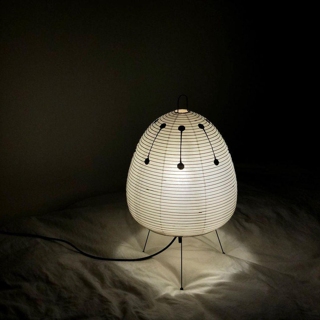 Japanese Paper Table Lamp - Minimalist Design for Living Room & Bedroom Lighting