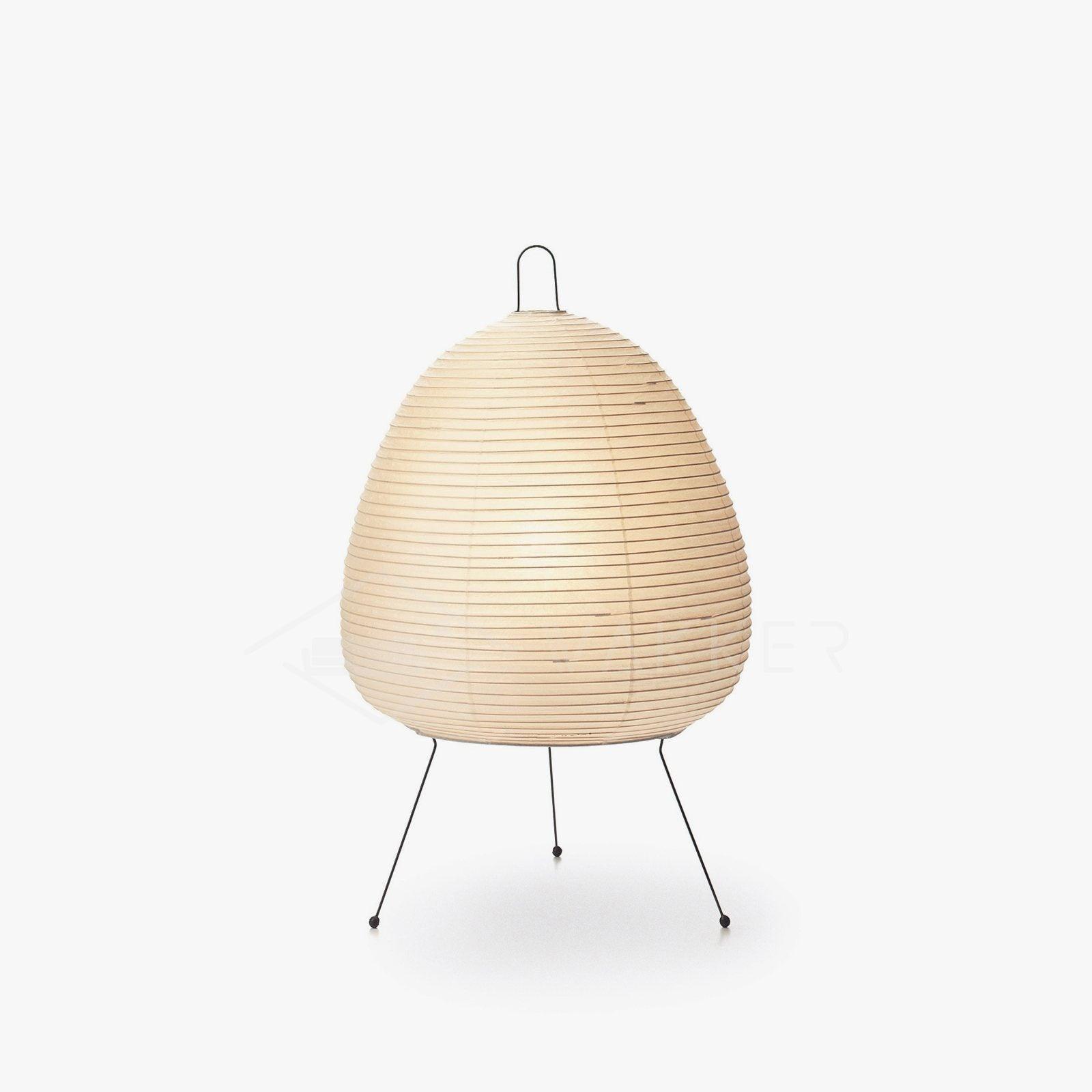 Japanese Paper Table Lamp - Minimalist Design for Living Room & Bedroom Lighting