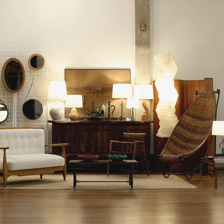 Rice Paper Floor Lamp with Wooden Base - Soft Ambient Lighting for Living Room & Bedroom Decor